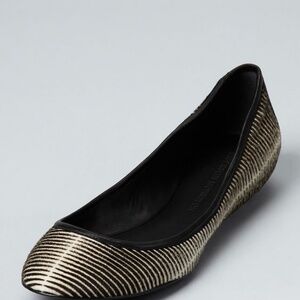 SIGERSON MORRISON Stripes Boteno Pony Hair Flat Shoes
